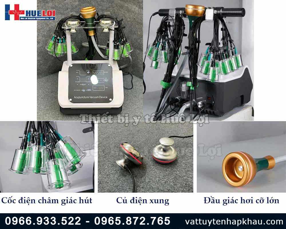 Máy châm cứu không kim kết hợp giác hút