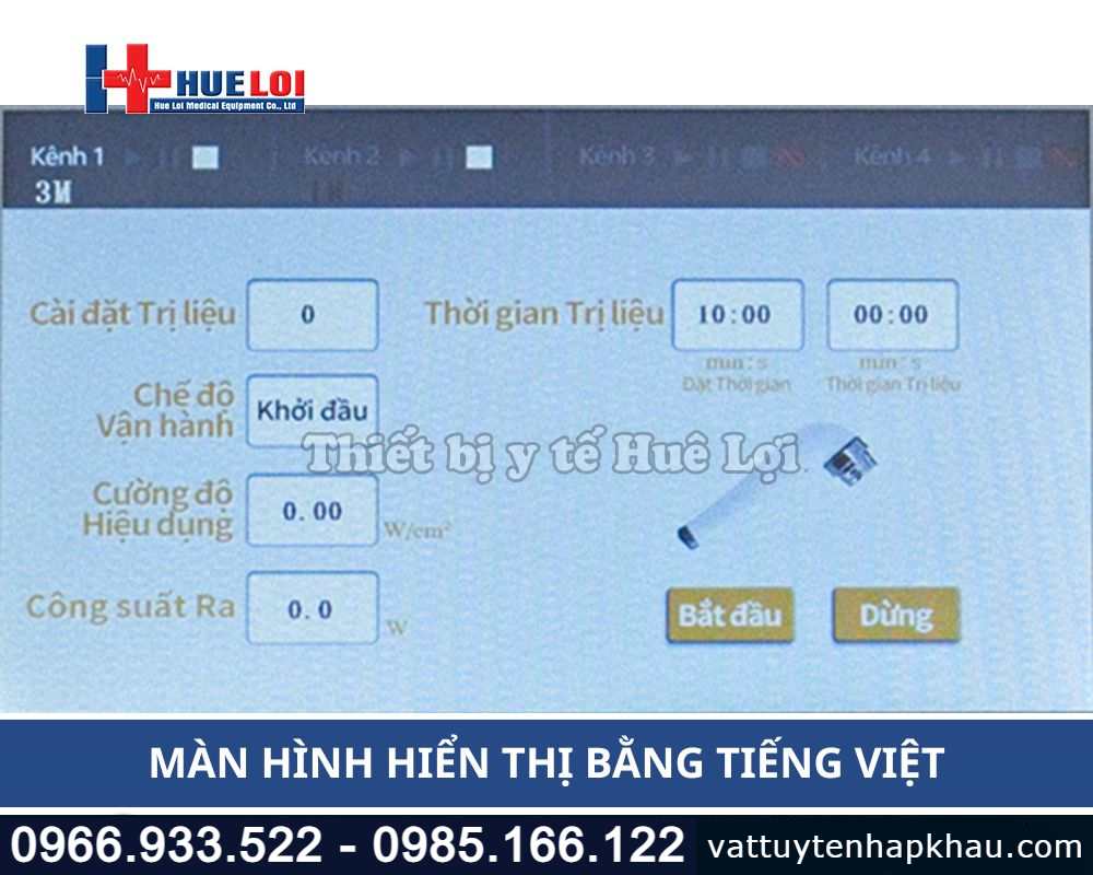 Máy siêu âm trị liệu đa tần hai đầu dò giá rẻ