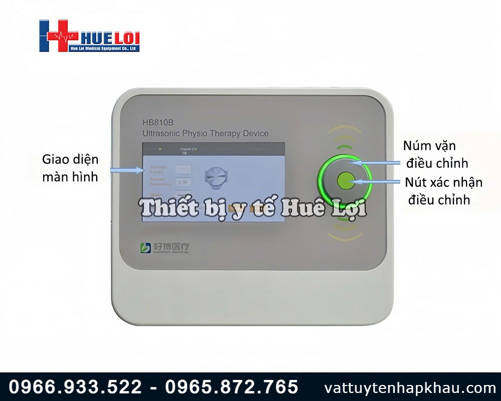 Máy siêu âm trị liệu đa tần hai đầu dò giá rẻ