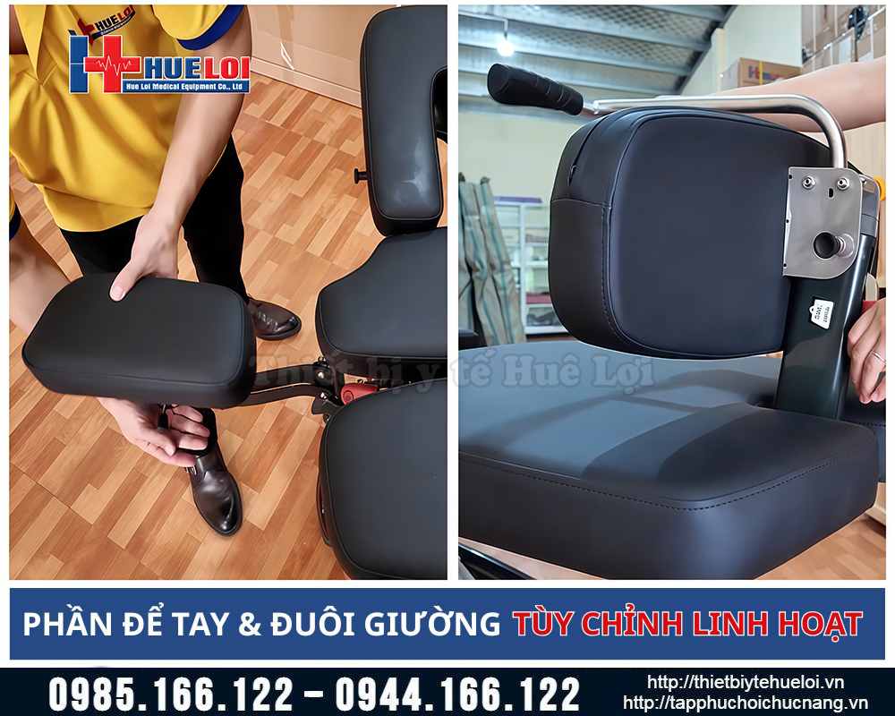 giường trị liệu vật lý trị liệu Giường tác động cột sống bản cao cấp
