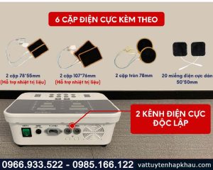 Máy điện xung trung tần giao thoa 2 kênh